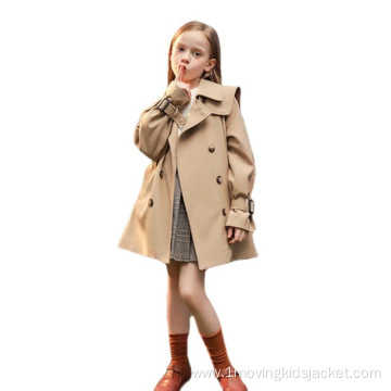 Girls' Trench Coat British Style